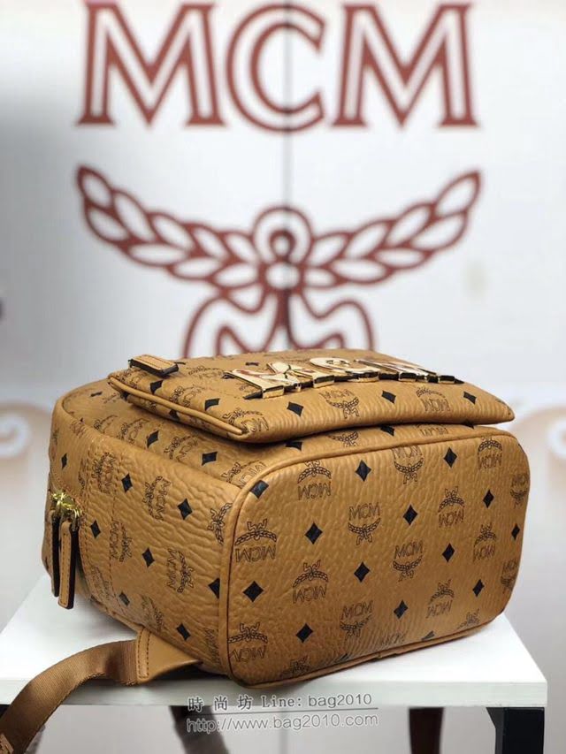 MCM雙肩包 原單 5933小號 Trilogie Stark子母包 實用百搭 MCM經典印花 限量款 可拆卸口袋後背包  mdmc1047